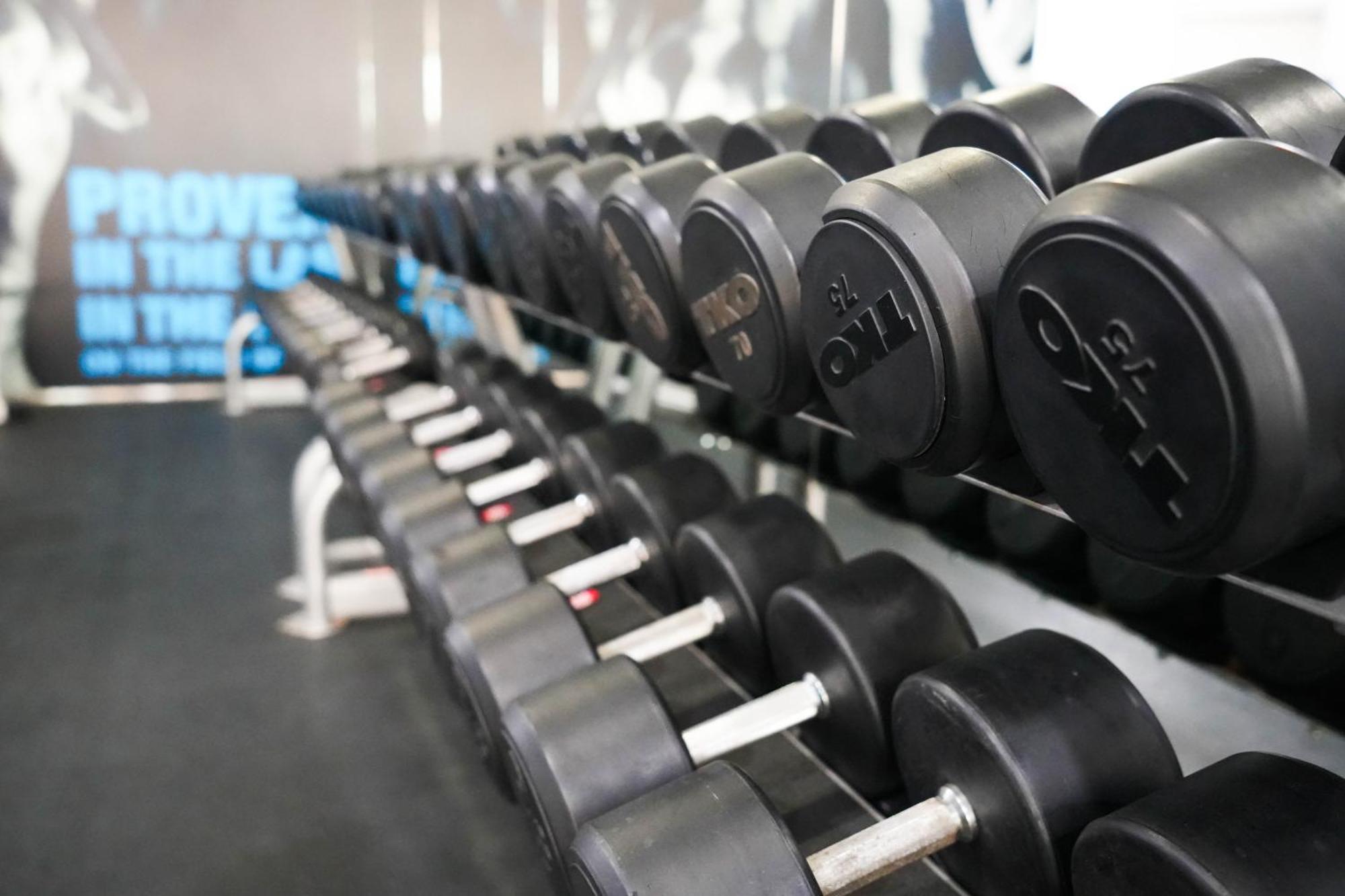 فندق موفنبيك جراند البستان دبي المظهر الخارجي الصورة Dumbbells on a rack